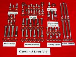 193 Pc Chevy 4.3L V-6 Stainless Steel Hex Engine Bolt Kit