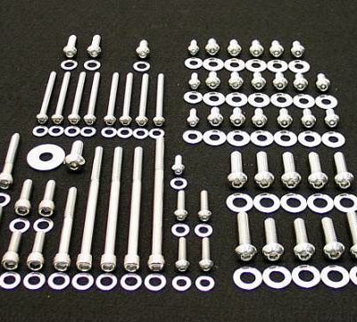 161 Pc Buick 231 Turbo V-6 Polished Stainless Button Bolt Kit