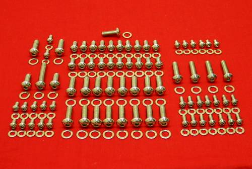 208 Pc Chevy 348-409 Polished Button Head Engine Kit