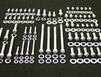 189 Pc AMC V-8 Polished Stainless Steel Button Engine Kit