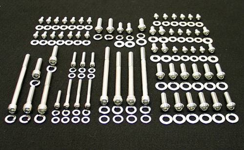 189 Pc AMC V-8 Polished Stainless Steel Button Engine Kit