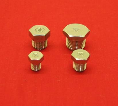 1/2 Stainless Hex Head Tapered Pipe Plug