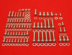 204 Pc Olds V-8 Polished Button Head Bolt Kit