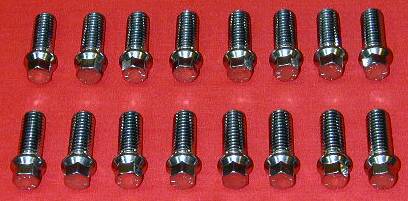 Set of 16 ARP 3/8 x 1 Header Bolts With 6pt Head