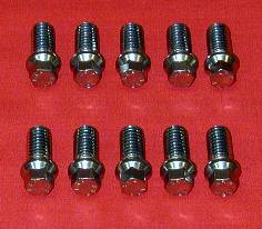 Set of 10 ARP 3/8 x 3/4 Header Bolts With 6pt Head