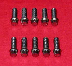 Set of 10 ARP 3/8 x 1 Header Bolts With 12pt Head