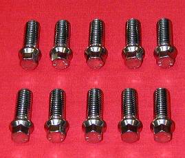 Set of 10 ARP 3/8 x 1 Header Bolts With 6pt Head