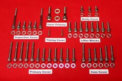 2007 & UP FLH-FLT Polished Grade 8 Stainless Engine Kit