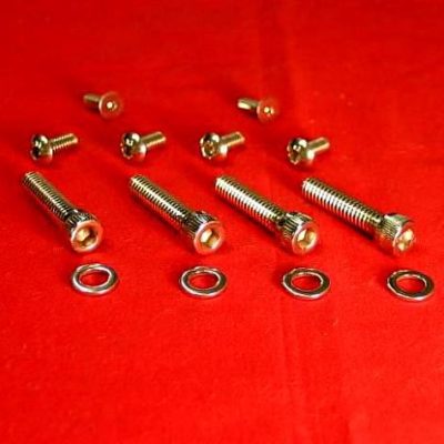 Harley Davidson Bar Clamp Bolts Screws A2 Stainless COLOURED BLUE Pack of 4 