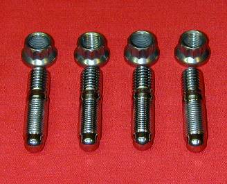 Polished Grade 8 Stainless Harley Metric Exhaust Stud Kit