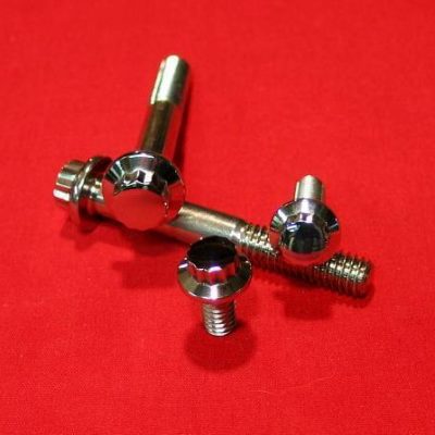 1982-1995 Show Polished Harley Switches & Levers ARP Bolt Kit