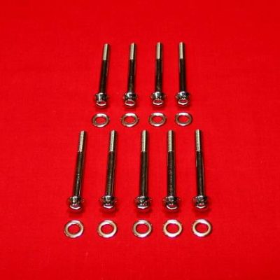1991-2003 Sportster Show Polished Grd 8 Stainless Case Bolt Kit