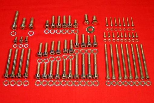 GM TPI Tuned Port Injection Polished Stainless Top Half Bolt Kit