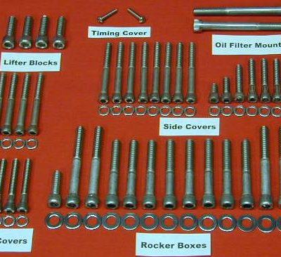 YAMAHA RD250 RD350 DS7 R5 POLISHED STAINLESS BOLT KIT