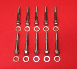 1957-1973 Polished Grade 8 Stainless Harley Sportster Head Bolt