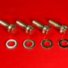1983-85 KXT250 Tecate 3 Polished Grade 8 Stainless Foot Peg Bolt