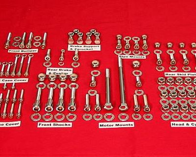 1987-88 Tecate 4 Show Polished Stainless ATV Engine Only Bolt Ki