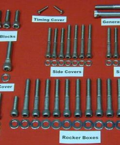 1971-1976 Sportster Ironhead Polished Allen Bolt Kit