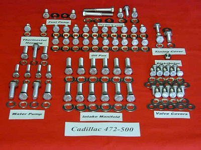 245 Pc 472-500 Cadillac Hex Engine Bolt Kit