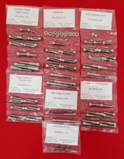 YAMAHA 1981-1985 VIRAGO XV700 XV750 POLISHED STAINLESS STEEL ENGINE BOLT KIT