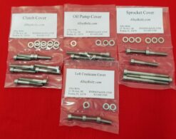 SUZUKI 1968-1975 T500 TITAN POLISHED STAINLESS STEEL ENGINE BOLT KIT
