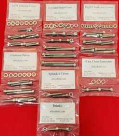 1986-1987 ATC200X ATV Polished Stainless Steel Engine Only Bolt Screw Kit