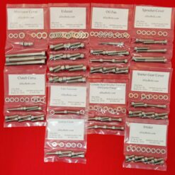 SUZUKI 1986-92 GSXR1100 POLISHED STAINLESS STEEL ENGINE BOLT KIT SET