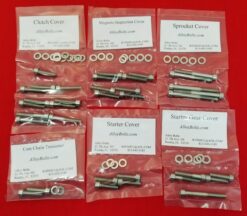 SUZUKI 1996-99 GSXR750 POLISHED STAINLESS STEEL ENGINE BOLT KIT
