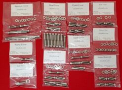 KAWASAKI 1973-83 Z1 KZ900 KZ1000 POLISHED STAINLESS STEEL ENGINE BOLT KIT