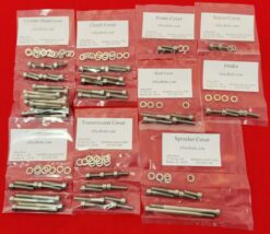 KAWASAKI 1976-1982 KZ750 B1-B4, G1, M1 POLISHED STAINLESS STEEL ENGINE BOLT KIT