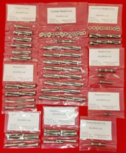 KAWASAKI 1979-1988 KZ1300 ZN1300 POLISHED STAINLESS STEEL ENGINE BOLT KIT