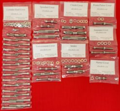 KAWASAKI 1980-1983 KZ750 E1-E3 F1 H1-H4 L3 N1-N2 R1 POLISHED STAINLESS STEEL ENGINE BOLT KIT