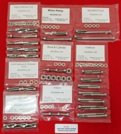 1985-01 HONDA CR500 CR500R POLISHED STAINLESS STEEL ENGINE BOLT KIT