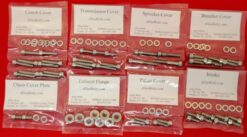 KAWASAKI 1994-1997 NINJA STREET FIGHTER ZX-9R ZX900 POLISHED STAINLESS STEEL ENGINE BOLT KIT