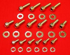 1968-73 HONDA CB350 CL350 POLISHED STAINLESS STEEL CARB BOLT KIT