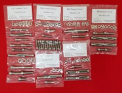 1982-1987 VF700F VF750F VF1000R INTERCEPTOR POLISHED STAINLESS STEEL ENGINE BOLT KIT