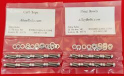 1982-1987 HONDA V45 V65 MAGNA SABRE INTERCEPTOR POLISHED STAINLESS STEEL CARB BOLT KIT