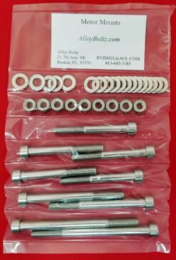 1970-75 HONDA CB100 CL100 CL125 CB125 POLISHED STAINLESS STEEL MOTOR MOUNT BOLT KIT