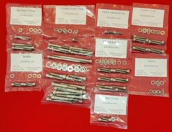 KAWASAKI 1978-1981 KZ400 B1-B3 C1-C2 G1 H1-H3 1980-83 KZ440 POLISHED STAINLESS STEEL ENGINE BOLT KIT