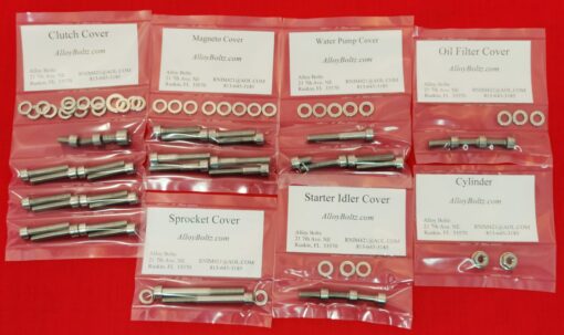 Suzuki 2003-2006 LT-Z400 LTZ400 ATV Polished Stainless Engine Only Bolt Kit Set