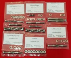 YAMAHA 1985-1986 XJ700 MAXIM & 1983-1986 XJ900 SECA Polished Stainless Steel Engine Bolt Kit Set