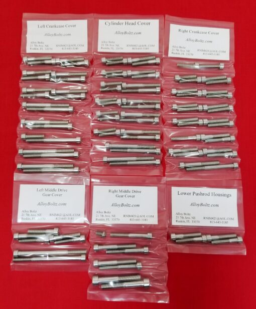 YAMAHA 1999-2003 XV1600 ROADSTAR POLISHED STAINLESS STEEL ENGINE BOLT KIT