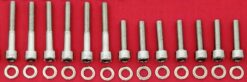YAMAHA 1998-2016 XVS650 V STAR 650 POLISHED STAINLESS STEEL CRANKCASE HALVES BOLT KIT