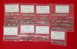 HONDA 1985-1988 XBR500 1985-1987 GB400 1989-1990 GB500 POLISHED STAINLESS STEEL ENGINE BOLT KIT