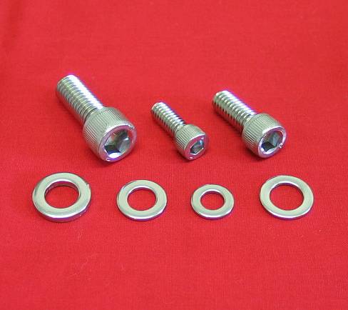 Harley Polished Starter Cover and Mount Bolts