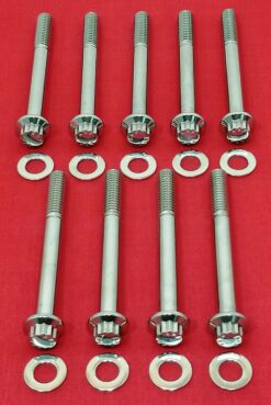 2009-2016 Touring Ultra Road King Street Glide Show Polished Grade 8 ARP Stainless Case Bolt Kit