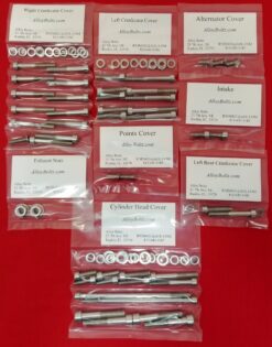 HONDA 1978-1981 XL250S POLISHED STAINLESS STEEL ENGINE BOLT KIT