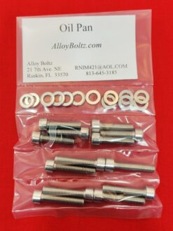 SUZUKI 1976-1979 GS750 8 VALVE POLISHED STAINLESS STEEL OIL PAN BOLT KIT