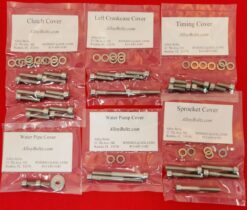 TRIUMPH 1991-2006 TROPHY DAYTONA 1200 POLISHED STAINLESS STEEL ENGINE BOLT KIT