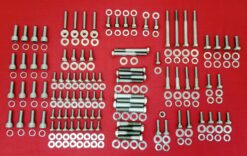 FORD 351 CLEVELAND 351C - HO COBRA JET 2V 4V STAINLESS STEEL ENGINE HEX BOLT KIT